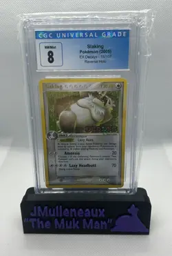 2005 Slaking Pokemon EX Deoxys Reverse Holo CGC 8 - Image 1