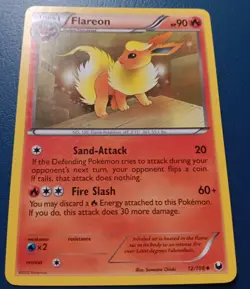 Pokemon - Flareon 12/108 - BW Dark Explorers - RARE - 2012 - VLP - Image 2