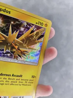 Pokemon TCG Zapdos STAFF Stamped Prerelease Promo SM159 Lost Team Up- NM - Image 2