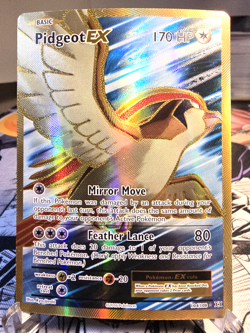 POKEMON CCG PIDGEOT EX 104/108 FULL ART ULTRA RARE XY EVOLUTIONS NEAR MINT 2016 - Image 1