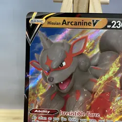 Hisuian Arcanine V - 090/195 Silver Tempest Ultra Rare Pokemon - NM/MINT - Image 2