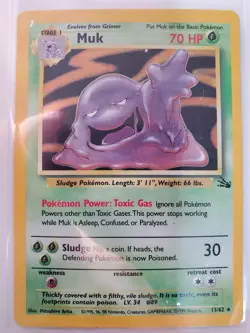 Muk 13/62 Fossil Holo MP Pokemon TCG - Image 1