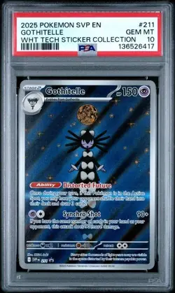 2025 POKEMON SVP EN-SV BLACK STAR PROMO #211 GOTHITELLE PSA 10 - Image 1