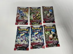 Pokemon TCG Scarlet and Violet Base Booster Pack Lot Of 6 - Image 1