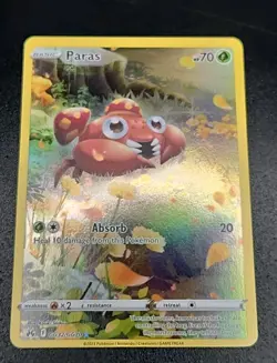 Pokemon Sword & Shield Paras GG32 Crown Zenith Galarian Gallery Full Art G - Image 3
