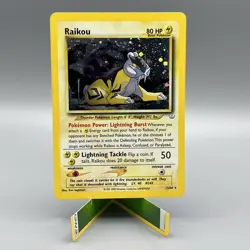 Pokemon TCG Raikou Neo Revelation 13/64 Holo Rare MP - Image 1