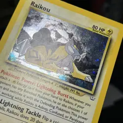 Pokemon TCG Raikou Neo Revelation 13/64 Holo Rare MP - Image 4