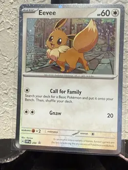 Pokemon TCG ~ Eevee #200 ~ Cosmos Holo Black Star Promo ~ Destined Rivals - Image 1