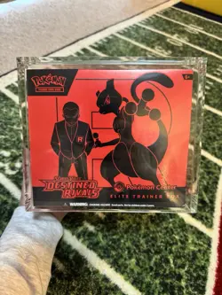 Pokemon Destined Rivals Pokemon Center Exclusive ETB Factory Sealed W/ Case - Image 1
