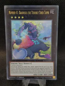 Number 41: Bagooska the Terribly Tired Tapir (AC18-EN021) 1st Ed. Ultra Rare NM - Image 1