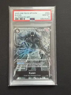 2025 One Piece OP10-082 Royal Blood Kuzan Alternate Art - PSA 10 - Image 1