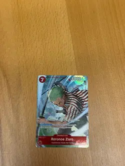 One Piece TCG English OP14-015 Roronoa Zoro Rare Alt Art Parallel - Image 1