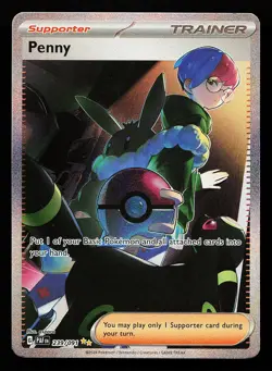 Penny 239/091 Special Illustration Rare Paldean Fates Pokemon Card - Image 1