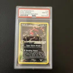 Dark Ariados 2004 Pokemon Ex Team Rocket Returns PSA 10 Graded Card GEM MT #30 - Image 1