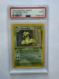 1999 Pokemon Victreebel 14/64 Jungle Holo 1st Edition PSA 4 Trading Card Game - Image 1
