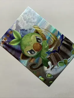 Grookey Monkey Pokemon 810 Foil Holo Card Anime Rare Full Alt Art Arcade Pokedex - Image 4