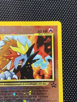 Entei 34 Swirl Black Star WOTC Movie Promo Reverse Holo Pokemon Card - Image 3