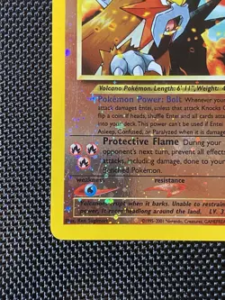 Entei 34 Swirl Black Star WOTC Movie Promo Reverse Holo Pokemon Card - Image 5