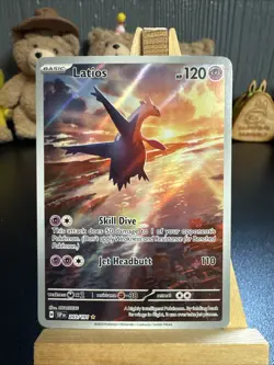 Pokemon Latios TCG Illustration Rare Holo Card 203/191 Surging Sparks - Image 1