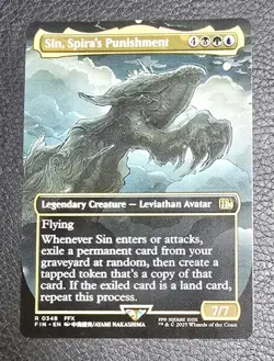 Sin, Spira's Punishment (Borderless) Final Fantasy Regular MTG NM Magic Card - Image 1