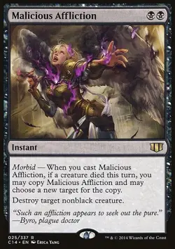 Malicious Affliction - Commander 2014 | MTG Card - Image 3