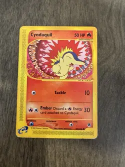 Pokemon TCG Cyndaquil Expedition Base Set, Card 105/165, Regular Common - Image 1