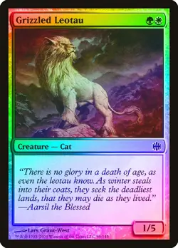 Grizzled Leotau FOIL Alara Reborn PLD White Green Common MAGIC CARD ABUGames - Image 1