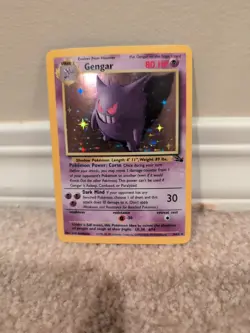 Gengar - 5/62 - Pokemon Fossil Unlimited Holo Rare Card WOTC NM - Image 1
