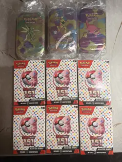 6xPokemon TCG 151 Scarlet and Violet Booster Bundle Trading Cards Set - 6 Packs - Image 1