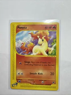Pokemon TCG Ponyta 126/165 Expedition Common card - Image 1