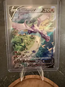 Aerodactyl V Alternate Full Alt Art Holo Card 180/196 Lost Origin Pokemon TCG NM - Image 1