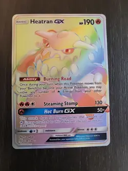 Heatran GX Holo Card 238/236 Sm-Unified Minds Secret Edition NM - Image 1