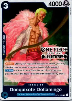 Donquixote Doflamingo (Judge) OP01-073 PR One Piece Promotion Cards NM English - Image 1