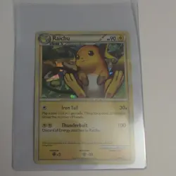 Pokemon TCG Raichu: 10/123 Cracked Ice Holo Rare Card LP - Image 1