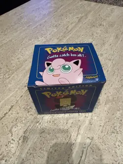 Pokemon Jigglypuff Limited Edition 23k Gold Plated Trading Card Burger King CIB - Image 1
