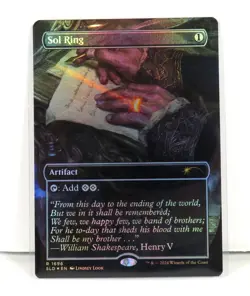 Sol Ring Borderless Secret Lair Foil SLD 1696 NM - MTG Magic - Image 1