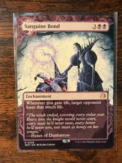 MTG - Wilds of Eldraine: Enchanting Tales - Sanguine Bond Rare - 35 - NM-Mint! - Image 1