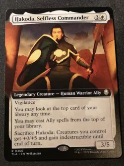 Hakoda, Selfless Commander - Extended Art - TLA - MTG - EN - NM - 0366 - Image 1