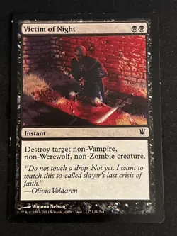 1x Victim of Night (124) Innistrad LP MTG Magic the Gathering x1 MKE - Image 1