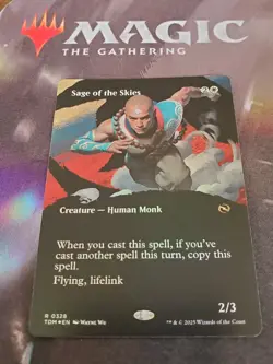 Mtg. Sage of the Skies. Foil Borderless. Tarkir: Dragonstorm. Pack Fresh - Image 1