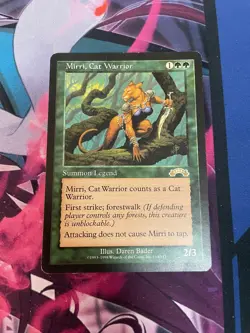 MTG - MIRRI CAT WARRIOR - RARE - EXODUS - MP - Image 1
