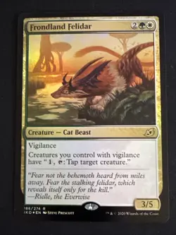 1x Foil Frondland Felidar (186) Ikoria Lair of Behemoths LP MTG Magic x1 MKE - Image 1