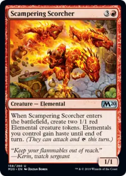 Scampering Scorcher - Foil NM, English MTG Core Set 2020 - Image 1