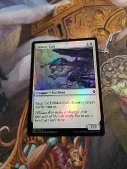 Felidar Cub Foil MTG Battle For Zendikar - Played - - Image 1