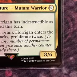 MTG Agent Frank Horrigan English NM Magic the gathering fallout 2024 - Image 4