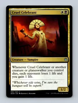 Cruel Celebrant War of the Spark Non-Foil MTG NM - Image 1