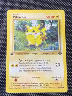 #60 Pikachu | 1st Edition | 1999 Pokemon TCG Fossil📈🔥 - Image 1