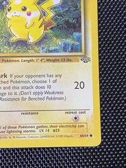 #60 Pikachu | 1st Edition | 1999 Pokemon TCG Fossil📈🔥 - Image 4
