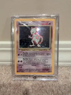 Pokemon TCG Mewtwo #10/102 Base Set Holo Unlimited Rare 1999 WOTC NM - Image 1