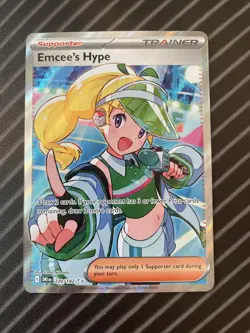 Emcee’s Hype 220/182 - Near Mint - Destined Rivals - Pokemon TCG - Image 1